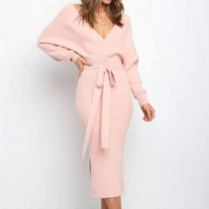 Petal and pup sweater dress